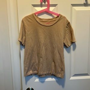 aerie peach/nude crop top size XS